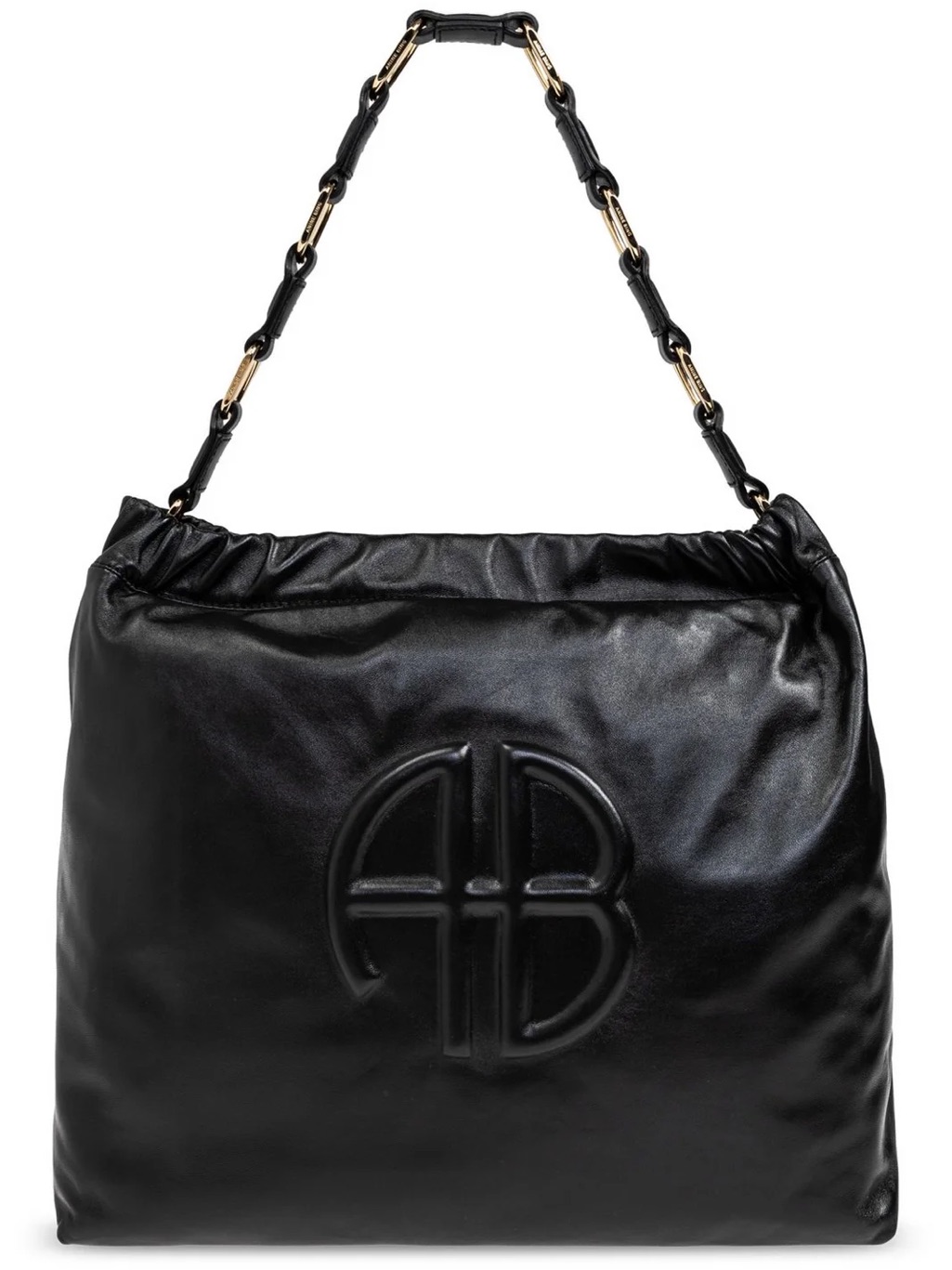Anine Bing Kate Logo Embossed Shoulder Bag
